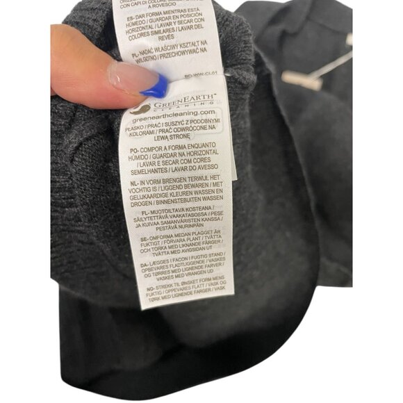 Boden Womens Sweater Dress UK 12 US 8 Gray Knit Belted Midi Vneck D0357 NWT - Picture 9 of 13